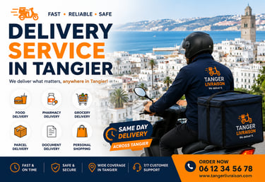 Delivery Service in Tangier 24h food pharmcy grocery