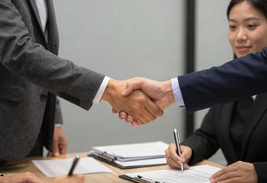 A stunning eco-villa nestled among lush Bahamian greenery with ocean views at sunset.