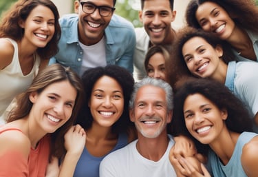 A warm caregiver gently assisting an elderly woman with her daily routine in a cozy living room.