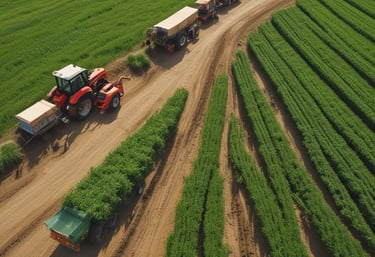 A busy warehouse with workers managing inventory and loading shipments.