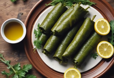 A warm, inviting platter of assorted Turkish meze with vibrant colors and fresh herbs.