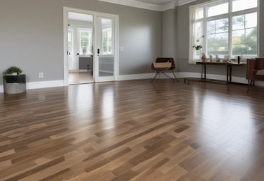 a set of stairs in a white room