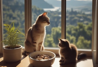 A cheerful dog wagging its tail during a friendly check-in visit in a colorful playroom.