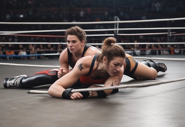 A digital artist's rendering of a diverse group of fantasy female fighters in dynamic poses, showcasing different ages and combat styles.