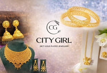 City Girl Jewellery 18 Carat Gold Plated Bridal Wear Party Wear