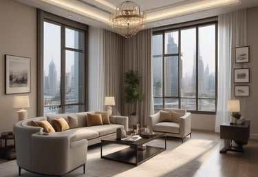 A professional real estate agent discussing property details with clients in a bright office.