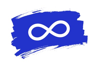 Métis infinity symbol representing Métis ancestry and genealogical research in Canada