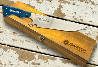 Faca personalizada para presente