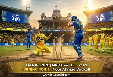 Lotus999 MI VS CSK
