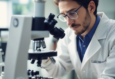 A friendly asbestos surveyor in protective gear carefully inspecting a residential property.