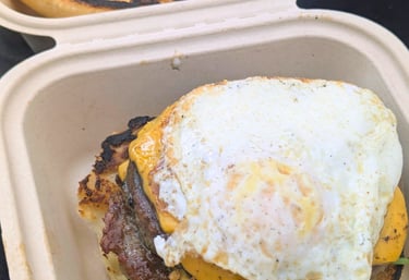 breakfast sausage sandwich