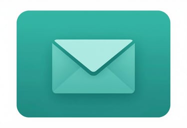 A minimalistic icon representing digital communication or an envelope in #2E5C6E teal on a white background.
