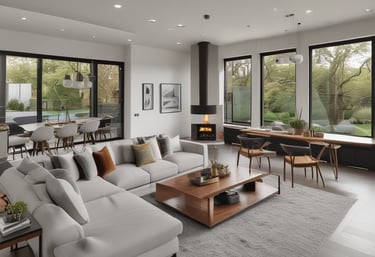 A skilled construction worker laying bricks on a sunny Algarve building site.