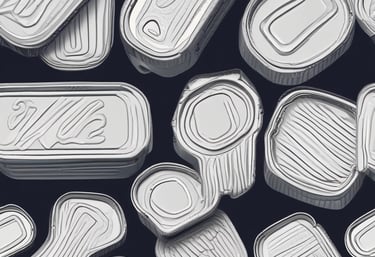 Close-up of flexible packaging materials rolled and ready for shipment.