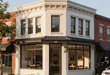 A friendly HR consultant meeting with a small business owner in a cozy office.