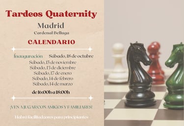 Quaternity Clubs España organiza Tardeo Quaternity quedamos a jugar Quaternity
