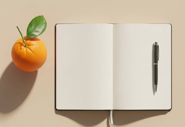 Planificación de estrategia de redes sociales en cuaderno