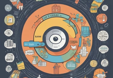 A detailed flowchart illustrating a taxonomy structure with interconnected categories.