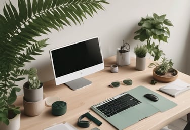 A warm, inviting photo of fresh Mexican herbs and natural products arranged on a rustic wooden table.