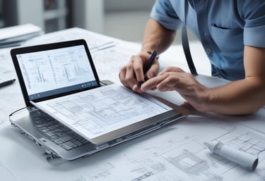 Smart home control panel displaying temperature and ventilation settings.