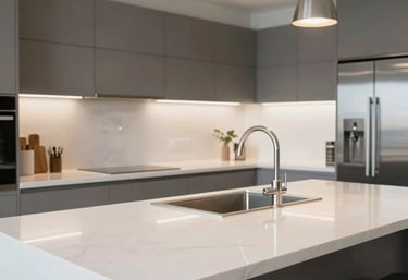 a man riding a skateboard down a street next to tall buildings