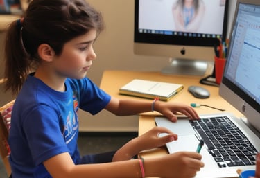 A small group session where children engage in interactive learning activities.