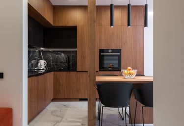 Open concept home remodel in Palatine IL with updated kitchen and living room