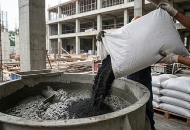 Rice husk ash for cement and concrete applications