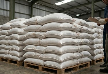 Rice husk warehouse storage and bulk inquiry preparation