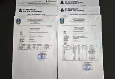 coa request for product documentation 