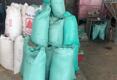 Rice husk ash for filler and silica-related use