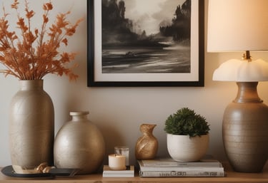 A cozy living room with soft ivory walls, warm wood accents, and plush cushions bathed in natural light.