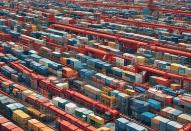 Close-up of fresh agricultural produce being loaded into a shipping container.
