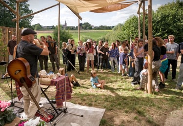 Optreden van Schelpenman