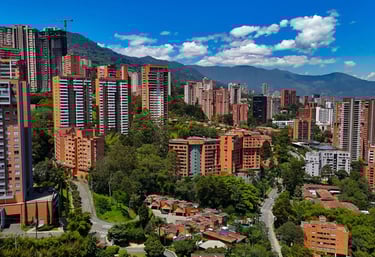 Vista panorámica de Medellín