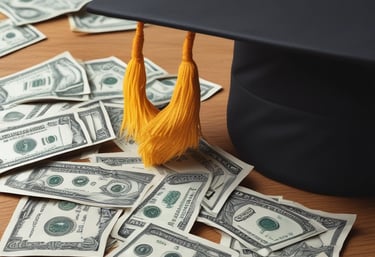 a man riding a skateboard down a street next to tall buildings
