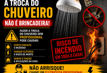 Eletricista Troca de chuveiro