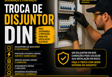 Eletricista Troca de Disjuntor