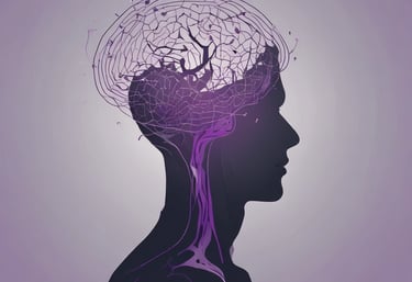 A sleek, dark-mode digital bookshelf glowing with deep blue accents.