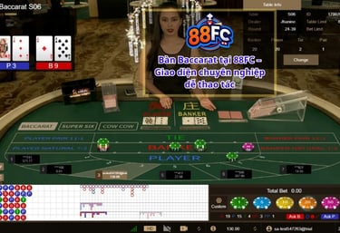 Chiến Thuật Chơi Baccarat 88FC – Bí Quyết Chiến Thắng Từ Cao Thủ