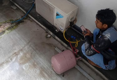  service dan pasang AC panggilan di Cibinong, Bogor