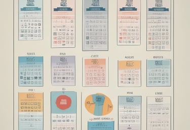 A sleek modern dashboard interface showing different university system options with Pantone color accents.