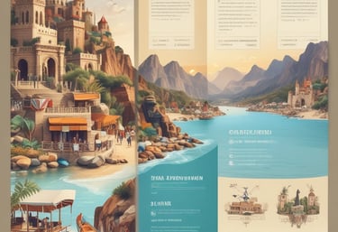 Students interacting with digital devices in a bright university setting reflecting the brand colors.