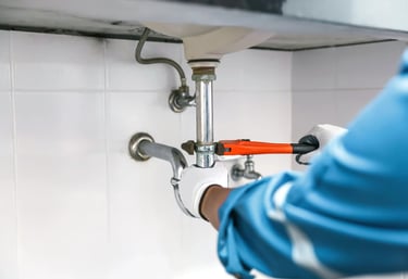 Mouse control expert sealing gap around pipework