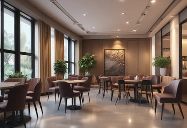 A sparkling clean kitchen area in a restaurant with shining surfaces.