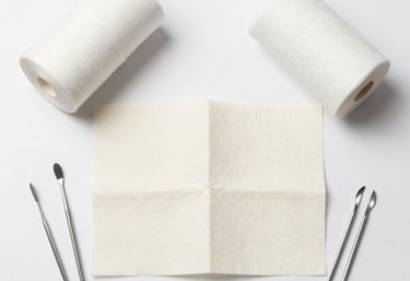 Close-up of high-quality dental instruments arranged neatly on a clean white surface.