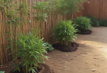 Close-up of a hands holding a neatly packaged bamboo plant box labeled gogreenly.