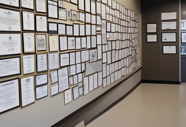 photo of white staircase