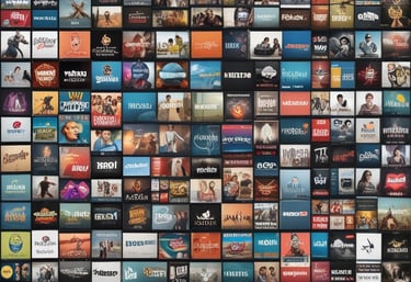 Control room with multiple screens showing live news broadcasts and real-time analytics.