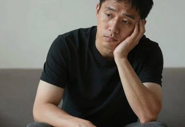 A calm therapy room with soft natural light and comfortable seating.